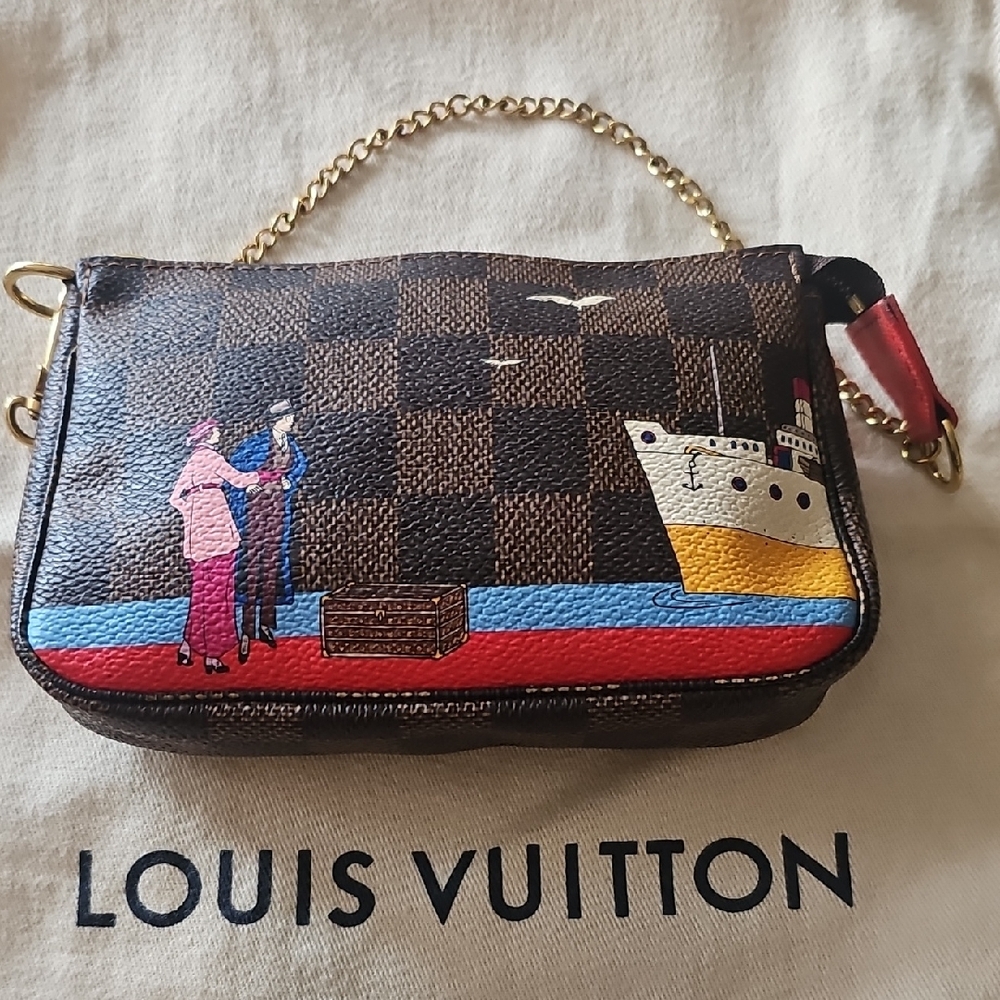 LV 2016 Damier Ebene Translantic Mini Pochette Accessories - Picture 8 of 9